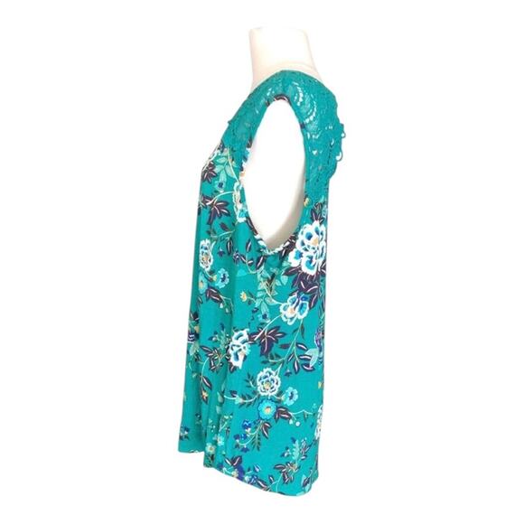 Daniel Rainn NWT Woman’s Fantine Green Floral Floral V Neck Crochet Lace Size 2X - Picture 8 of 13